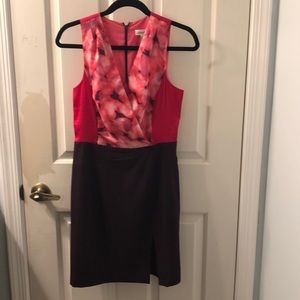 Calvin Klein dress in pink and purple